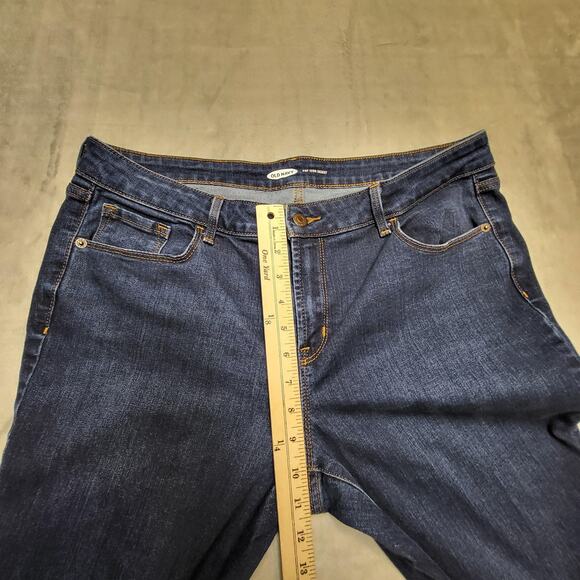 Old Navy Jeans Womens 14 Blue Pop Icon Skinny Stretch Denim Five Pocket Zip Fly - Picture 7 of 10
